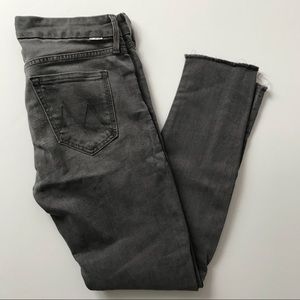 MOTHER Looker Ankle Fray Skinny